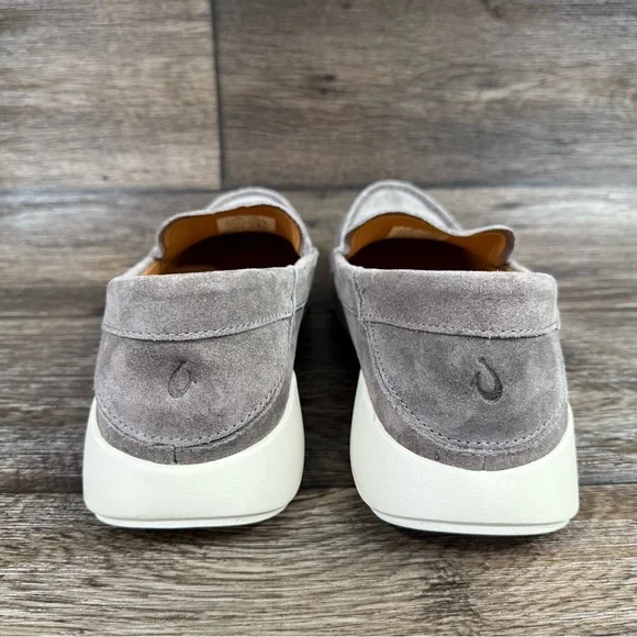 OluKai Ka'a Loafer Slip on Shoes Men's Size 10 Grey‎ New - Picture 2 of 9